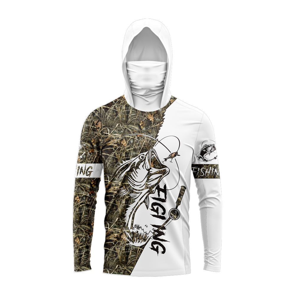 Hoodie Pria Motif Ikan Bass un - Fishing Hoodie ulasan dan harga